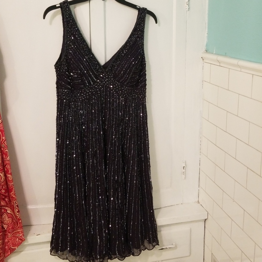 Sequin fabric dress